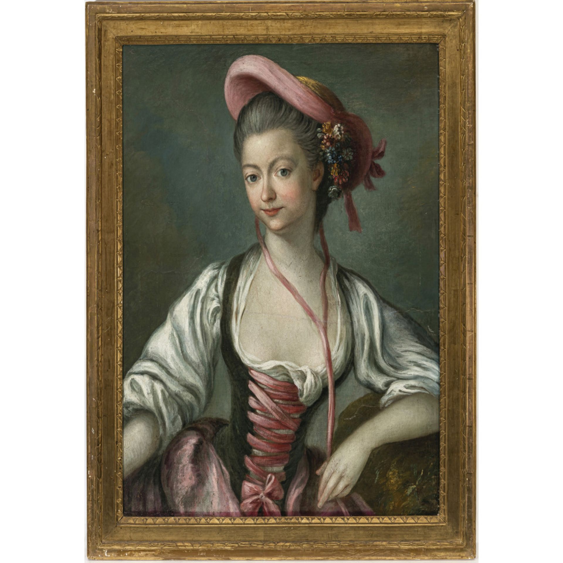 Unbekannt 18th century - Seated young shepherdess - Image 2 of 2