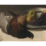 Albert Stagura - Still life with apples, grapes and partridge