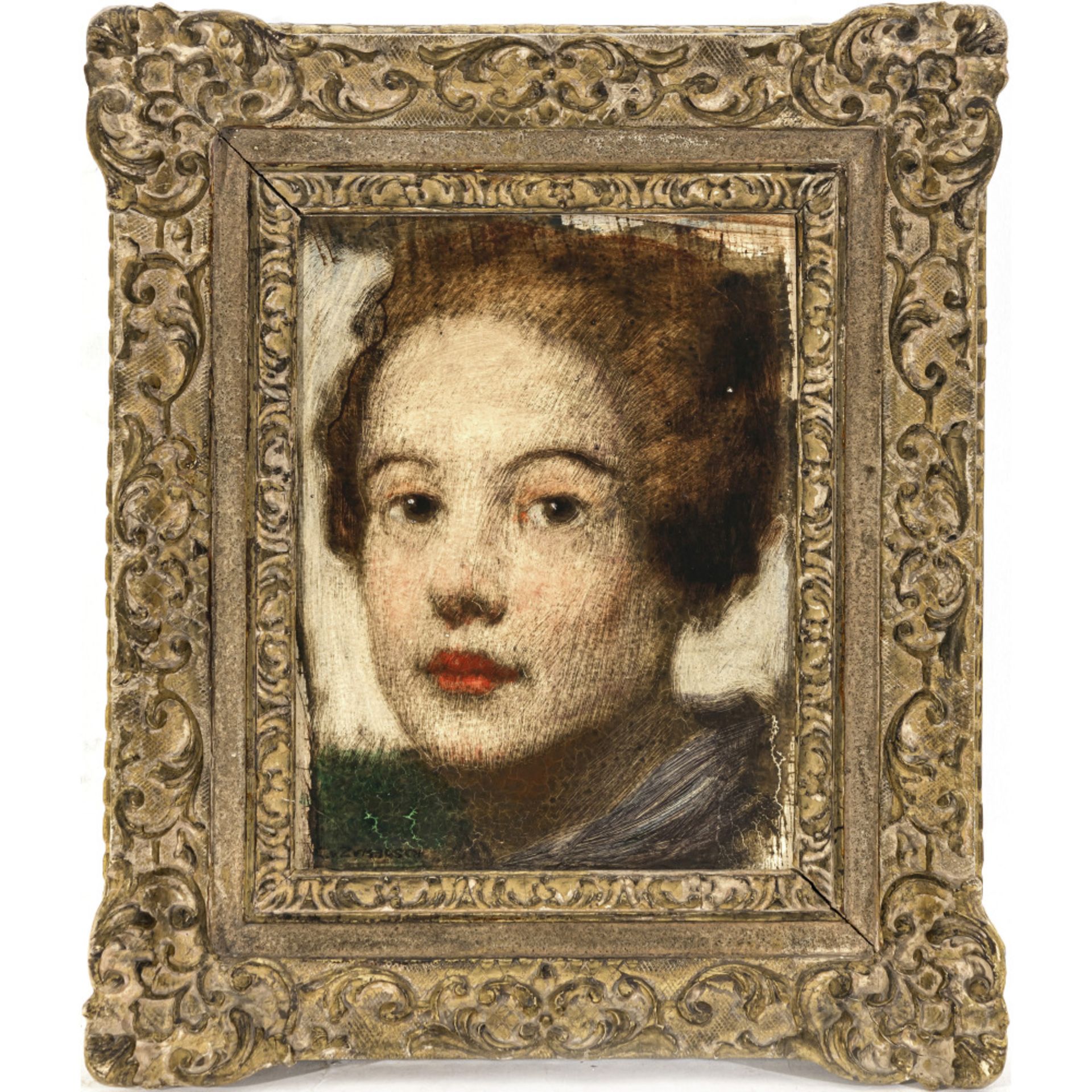 Ludwig von Zumbusch - Portrait of a lady - Image 2 of 2