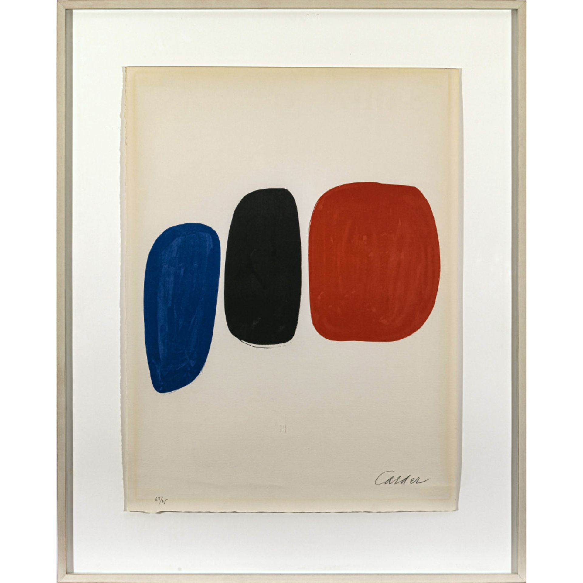 Alexander Calder - Blue, black, Red Circles - Image 2 of 2