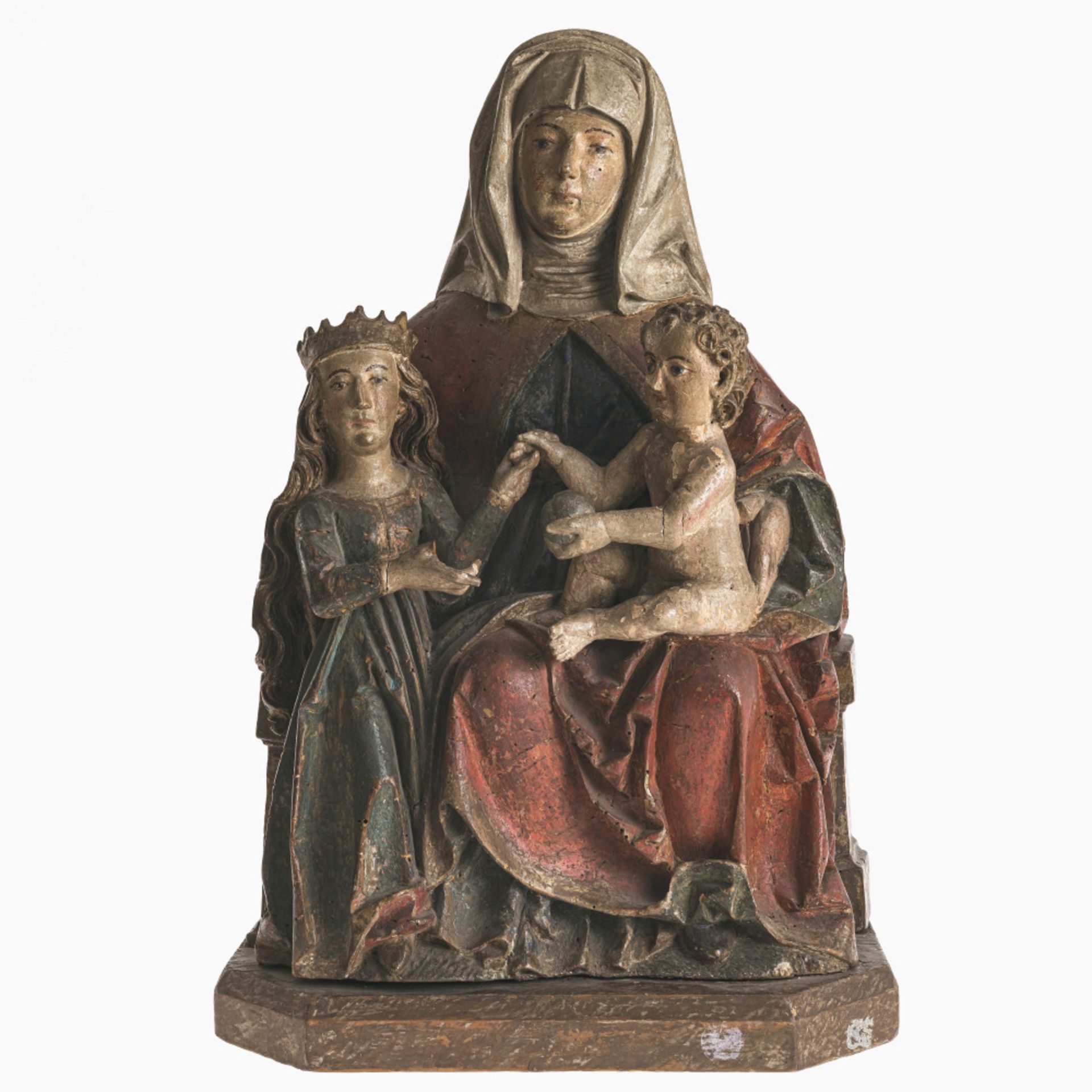 Virgin and Child with Saint Anne - Hans Herlin (worked in Memmingen circa 1500-1515), circa 1510