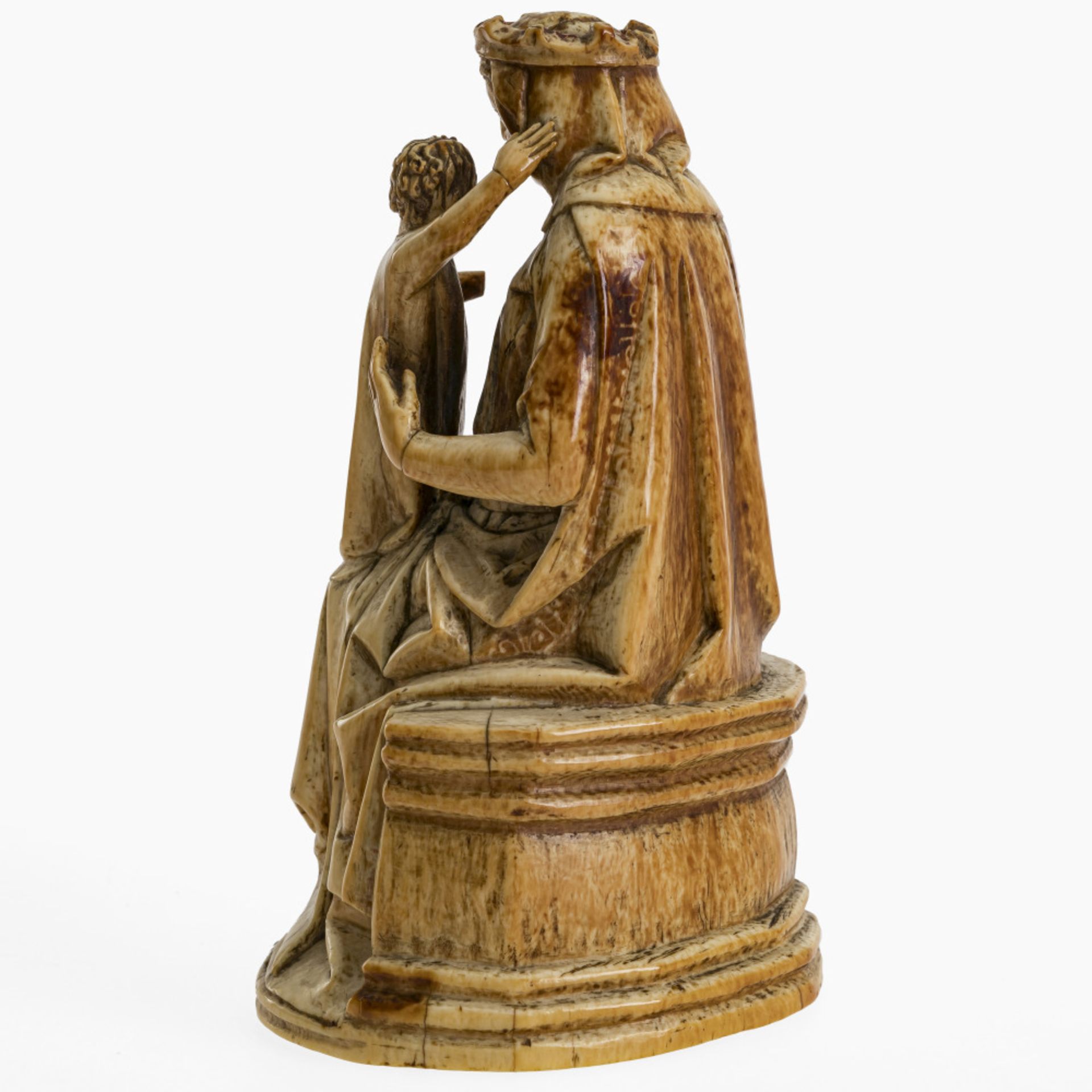 Enthroned Madonna - France, 14th or 19th century - Image 4 of 6