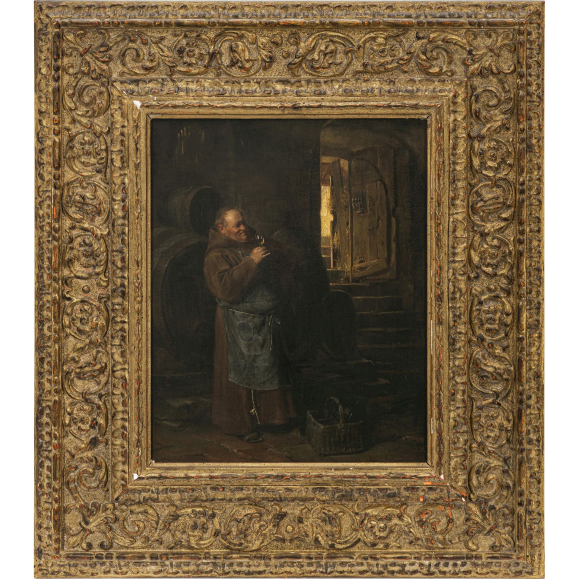 Eduard von Grützner - Cellarman in the wine cellar - Image 2 of 2