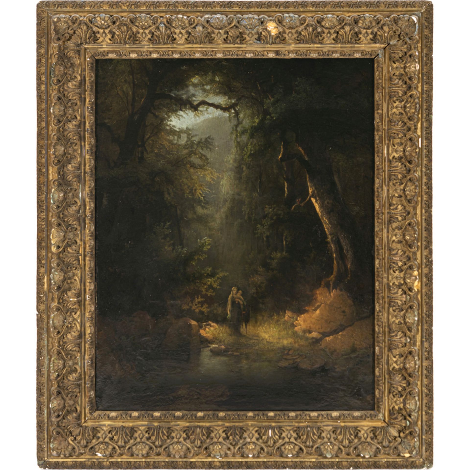 Edmund Koken - Genoveva in the solitude of the forest - Image 2 of 3