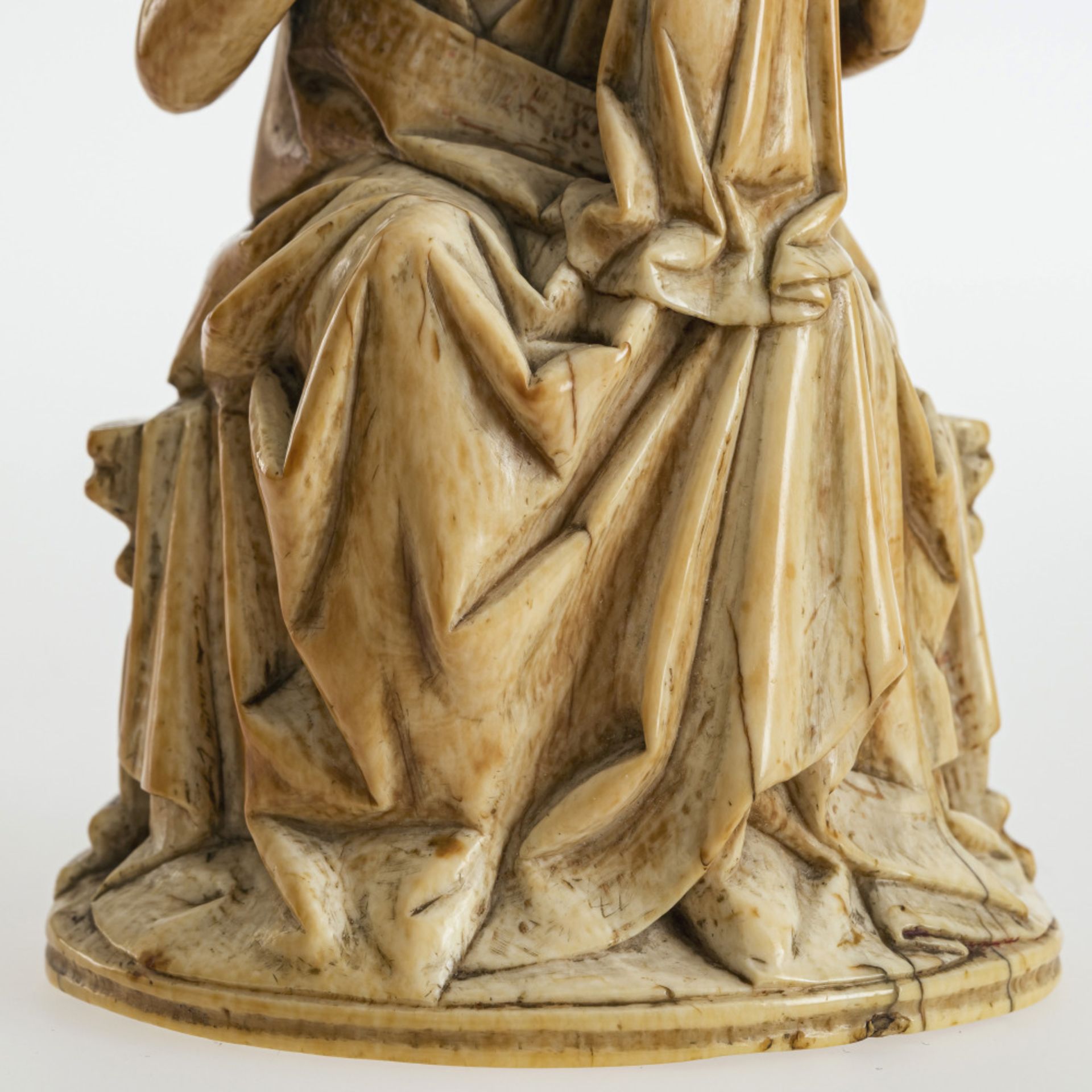 Enthroned Madonna - France, 14th or 19th century - Image 6 of 6
