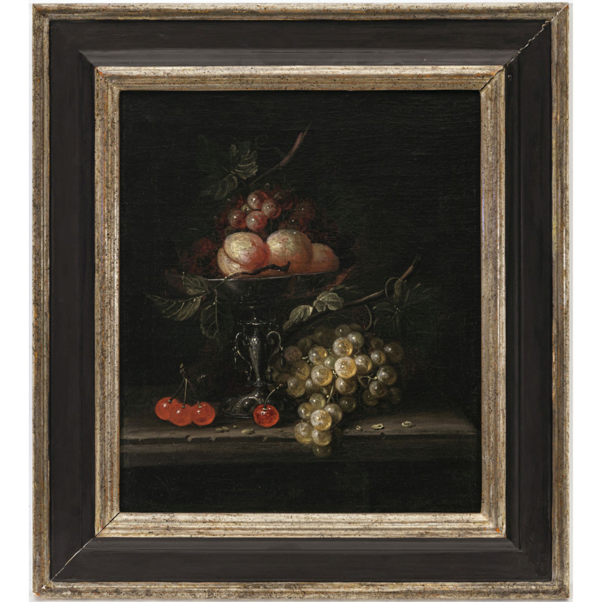 Jan Pauwel (II) Gillemans, zugeschrieben - Stillleben mit Obstschale - Stillleben mit Früchten, Kreb - Bild 2 aus 3
