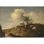 Pierre Louis de La Rive (Larive-Godefroy), zugeschrieben - Herder with cattle in a shoreland