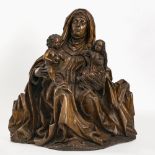 Virgin and Child with Saint Anne - Central Germany/Saxony, circa 1490