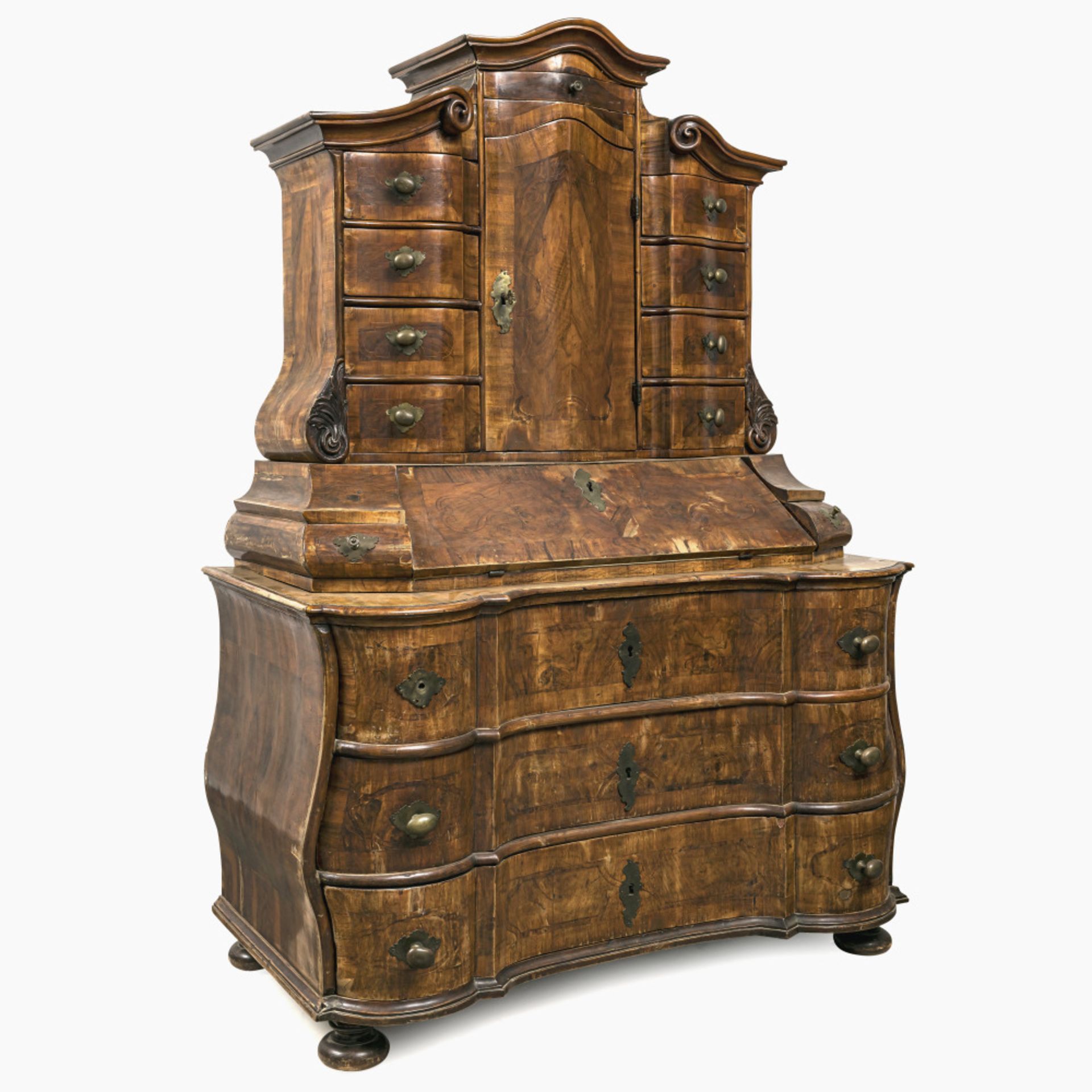 A bureau cabinet - Baroque style - Image 2 of 3