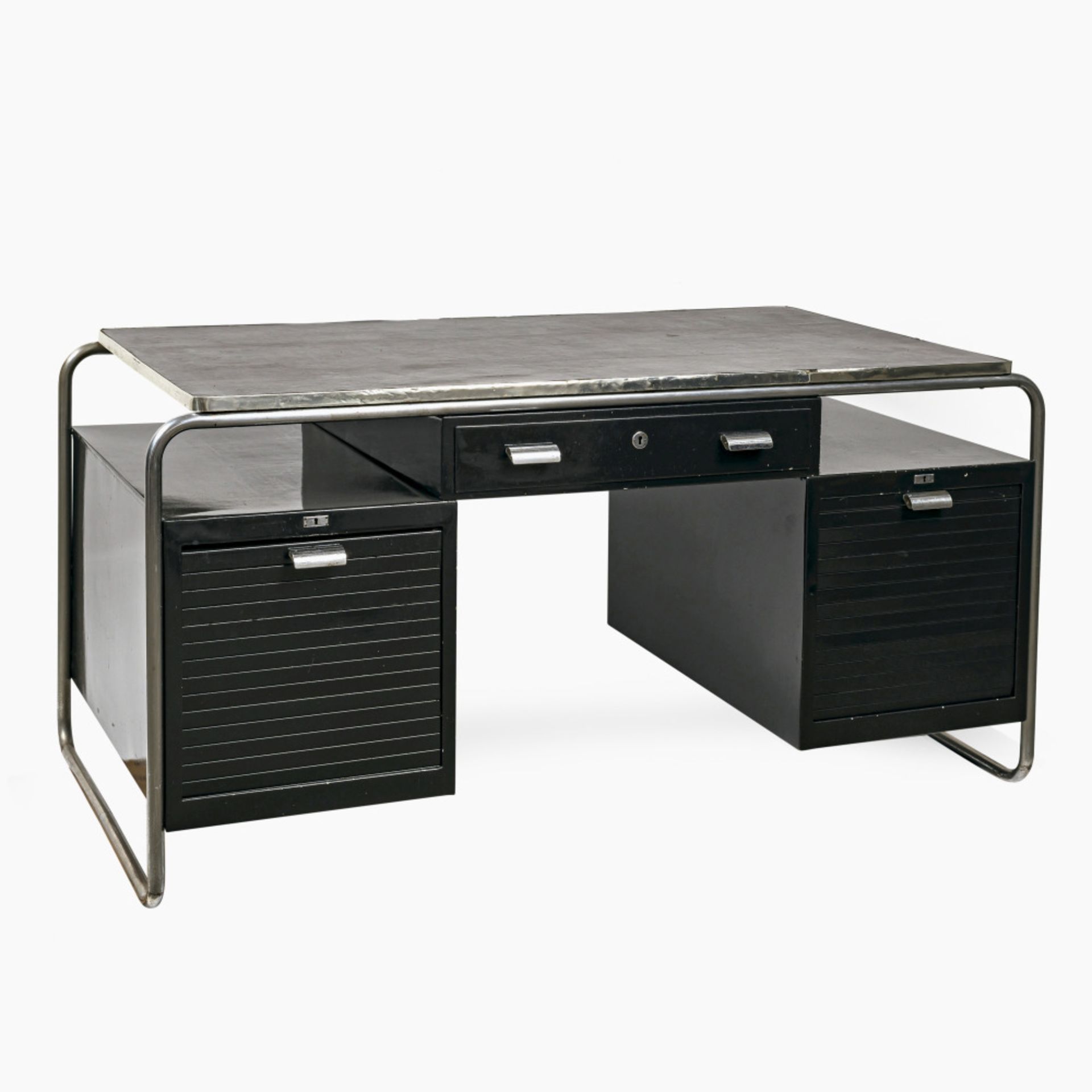 A RD 3 (Bauhaus) desk - Mauser Werke, Waldeck, 1930s - Image 2 of 3