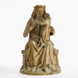 Enthroned Madonna - France, 14th or 19th century