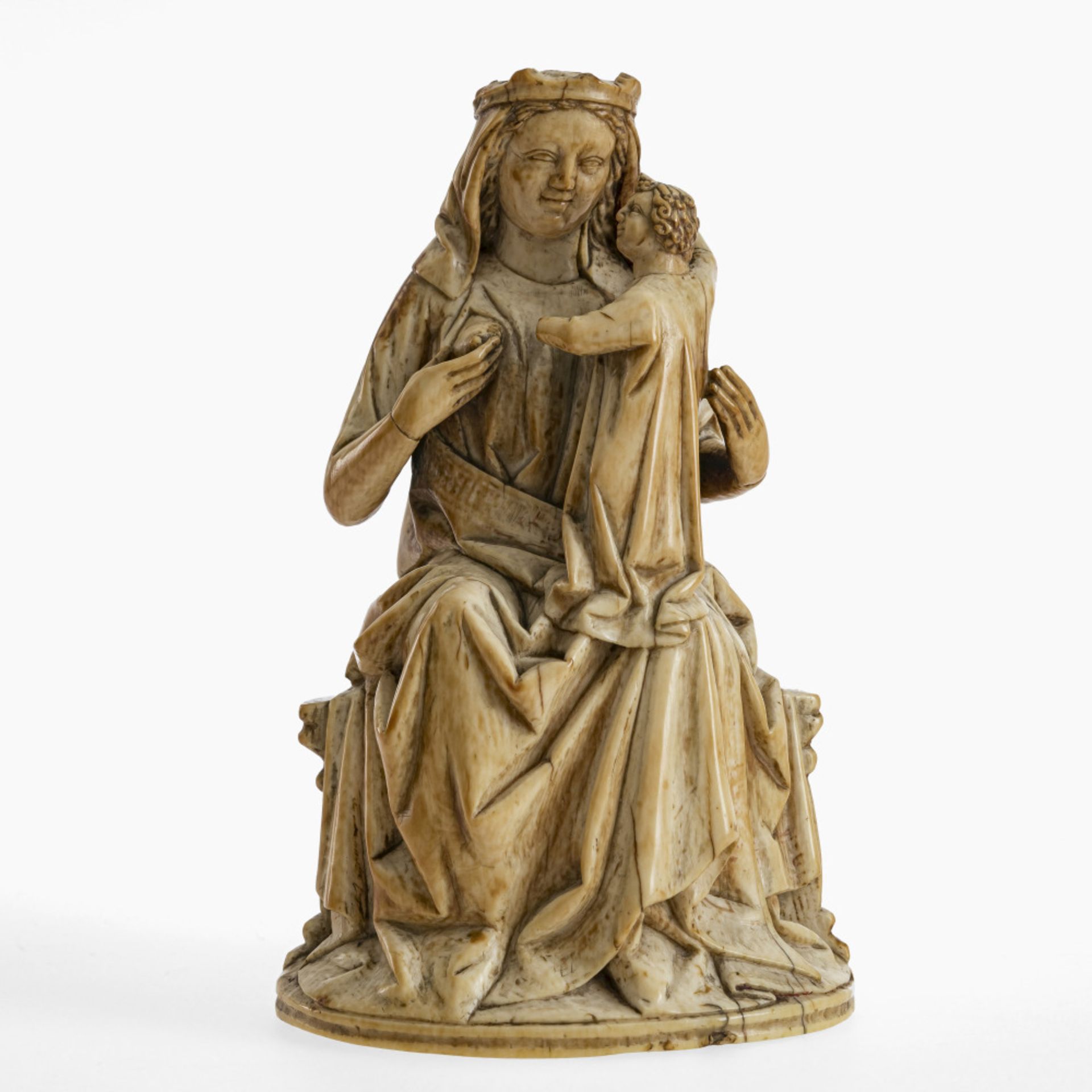 Enthroned Madonna - France, 14th or 19th century