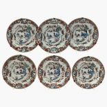 Six plates - China, Qing