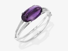 Armreif mit großem Amethyst und Brillanten - Nürnberg, Juwelier SCHOTT