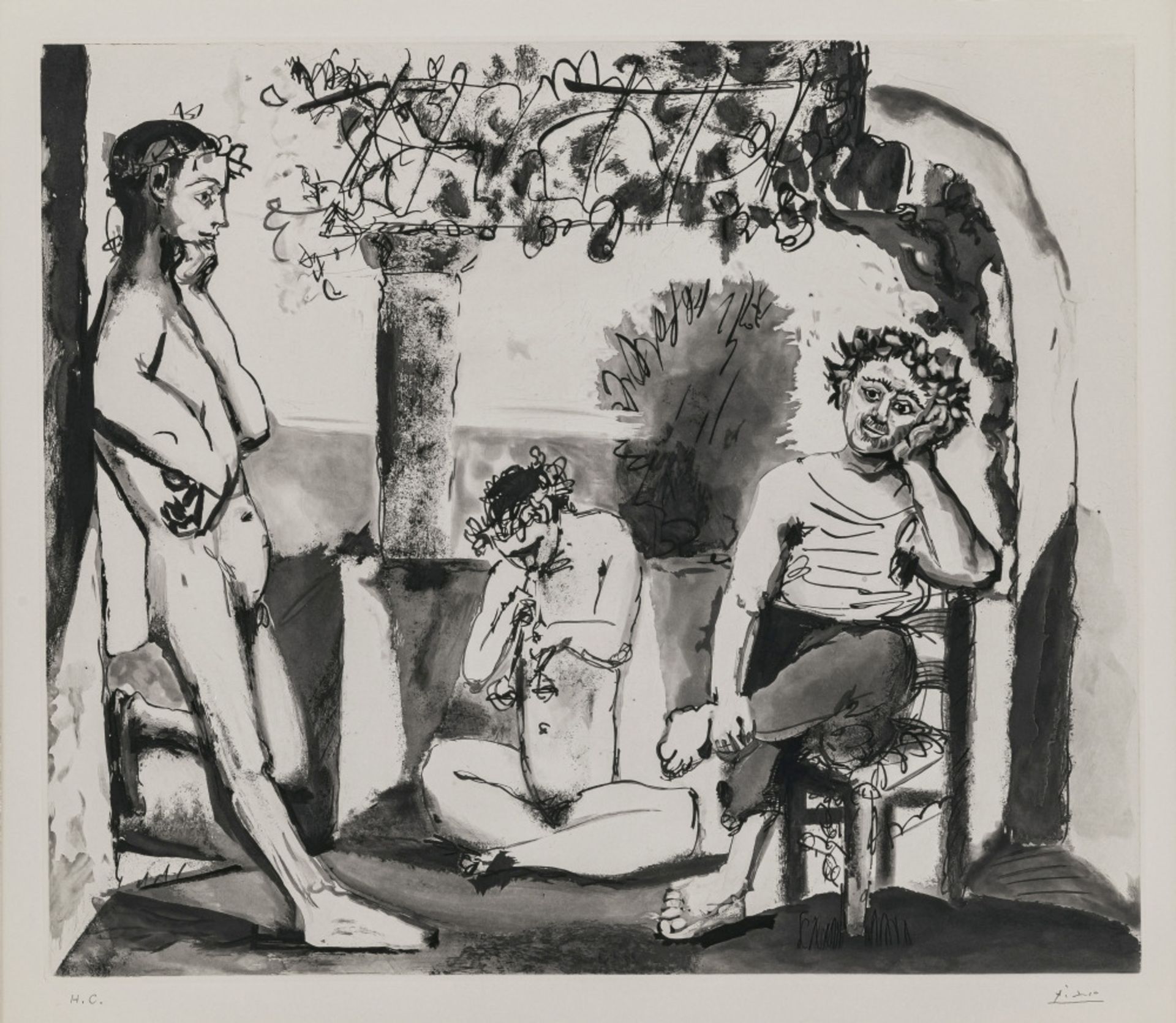 Pablo Picasso - Bacchanale. 1955