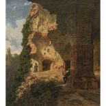 Eduard Tenner - Painter in landscape of ruins