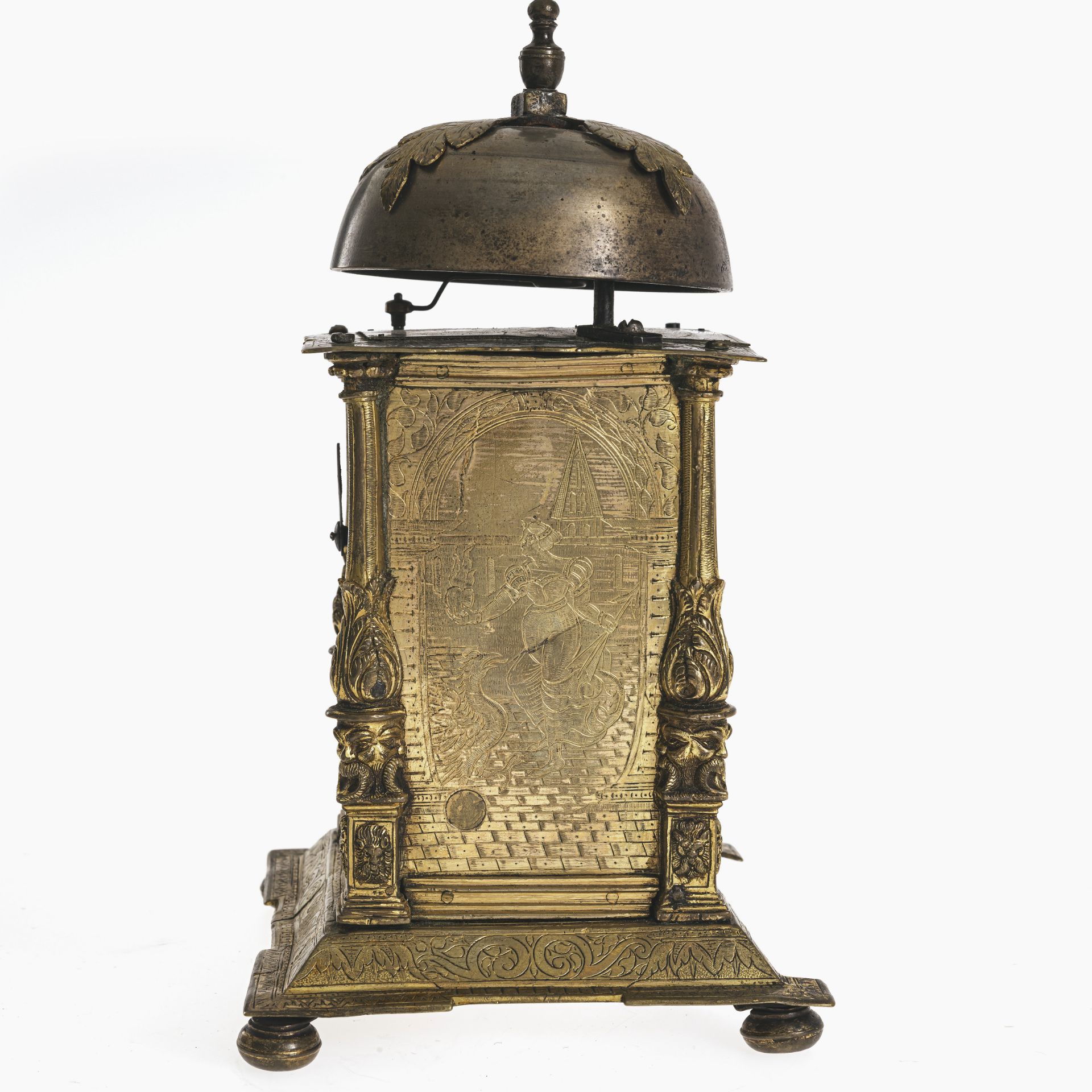 A tabernacle clock - German (?), late 16th century and later - Image 4 of 5