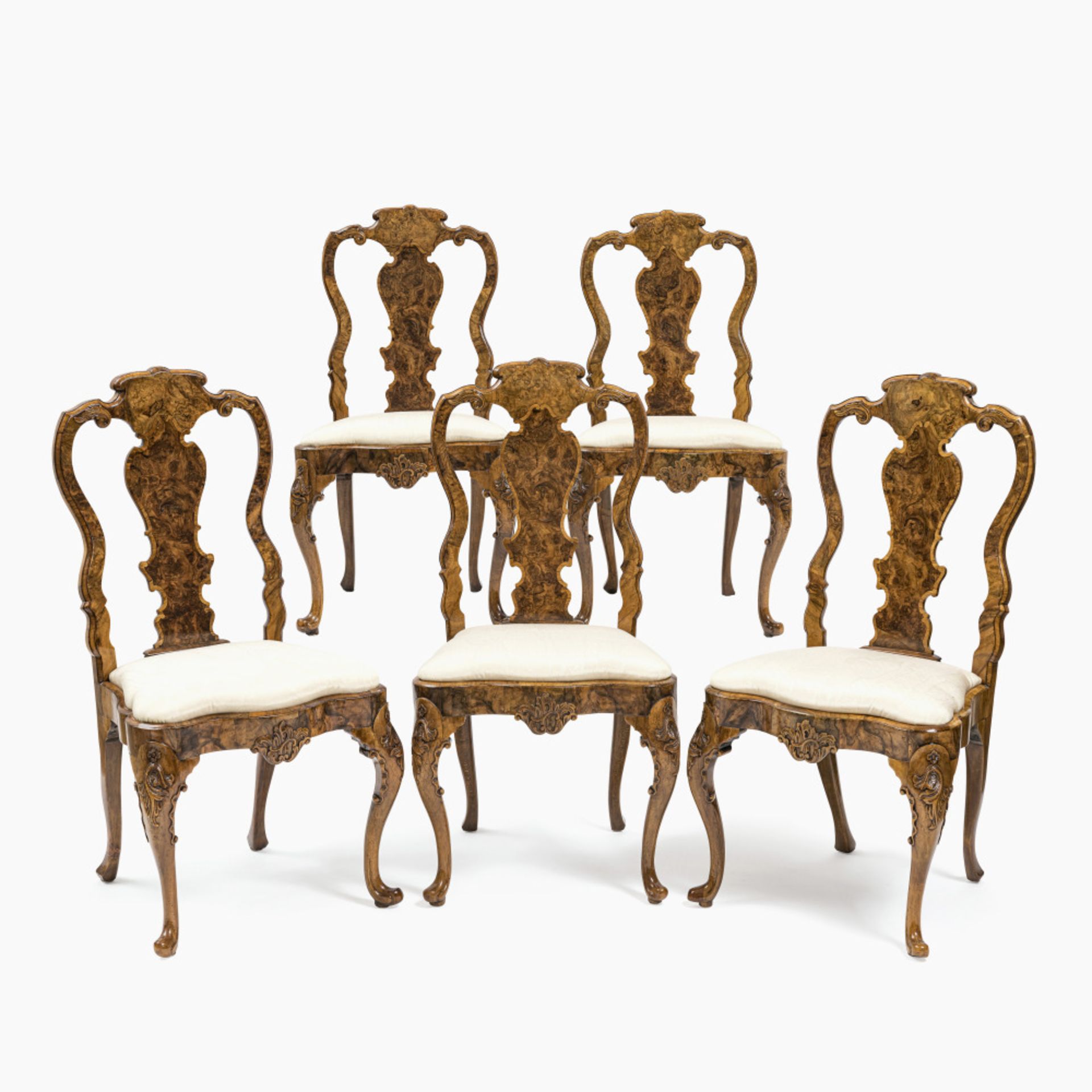A set of five chairs - Abraham Roentgen manufactory (1711 Mülheim am Rhein - 1793 Herrnhut), Neuwied - Image 9 of 9