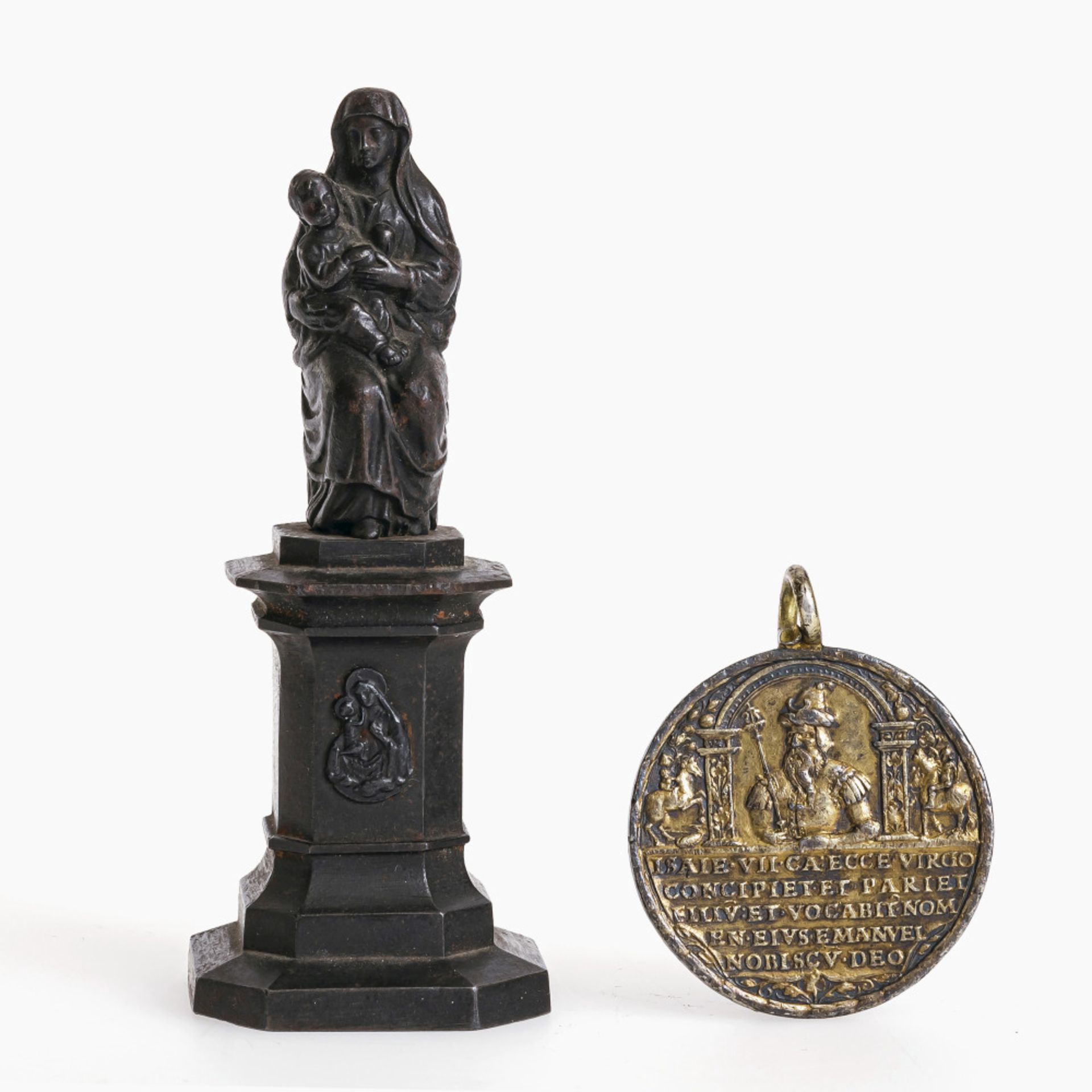 A medal "Prophet Isaiah" / "Adoration of the Shepherds" - 16th century