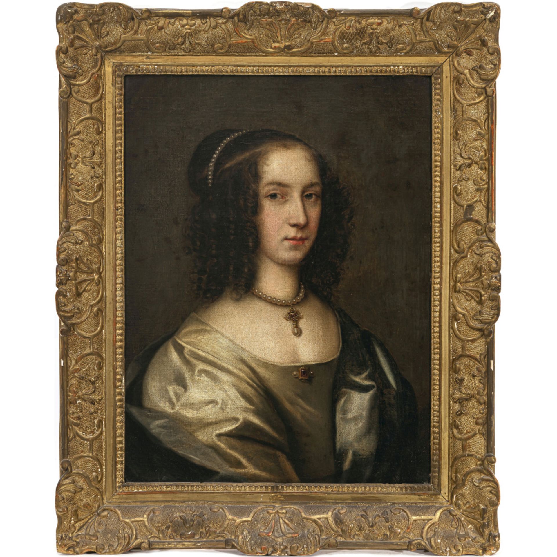 Niederlande (Utrecht?) 17th century - Portrait of a lady - Image 2 of 2