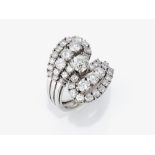 A ring with brilliant-cut diamonds - Nuremberg, 1960s, Juwelier SCHOTT
