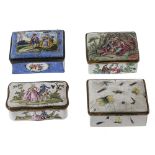 Four snuff boxes - 18th/19th century