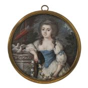 Frankreich 18. Jh. - Bildnis einer jungen Frau als Venus
