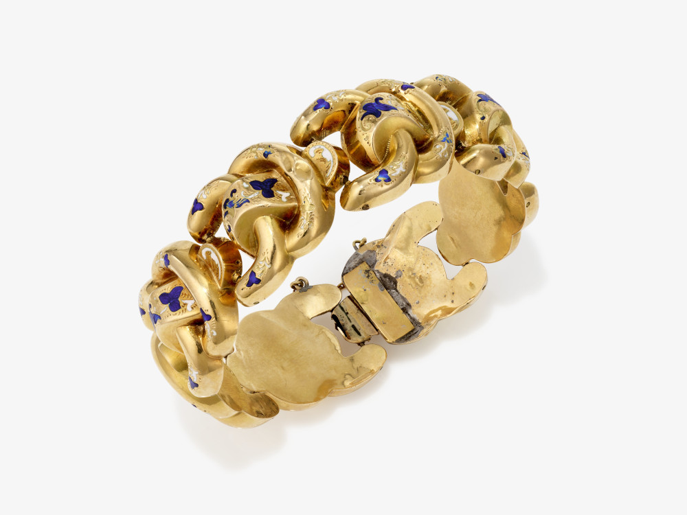 A bracelet with enamel - Germany, circa 1850