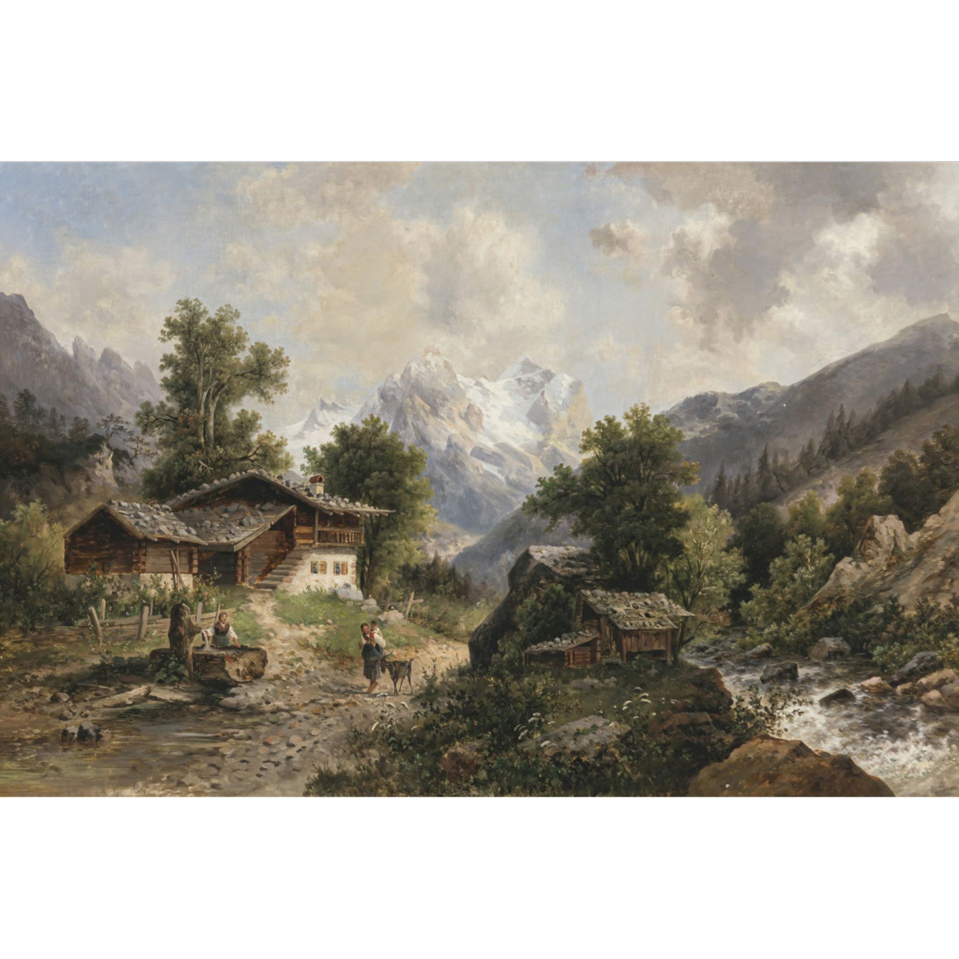 Unbekannt 19th century - Motif near Grindewald Switzerland