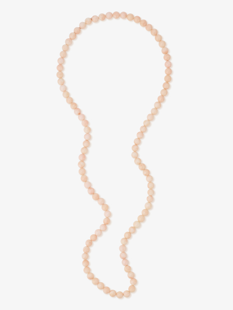 A high-quality angel skin coral bead necklace in delicately fine pink tones - Germany, 1990s - Image 2 of 2