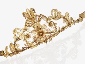 Seltenes Diadem aus Goldfiligran (Cannetille-Technik) - Wohl Deutschland, um 1810-1820