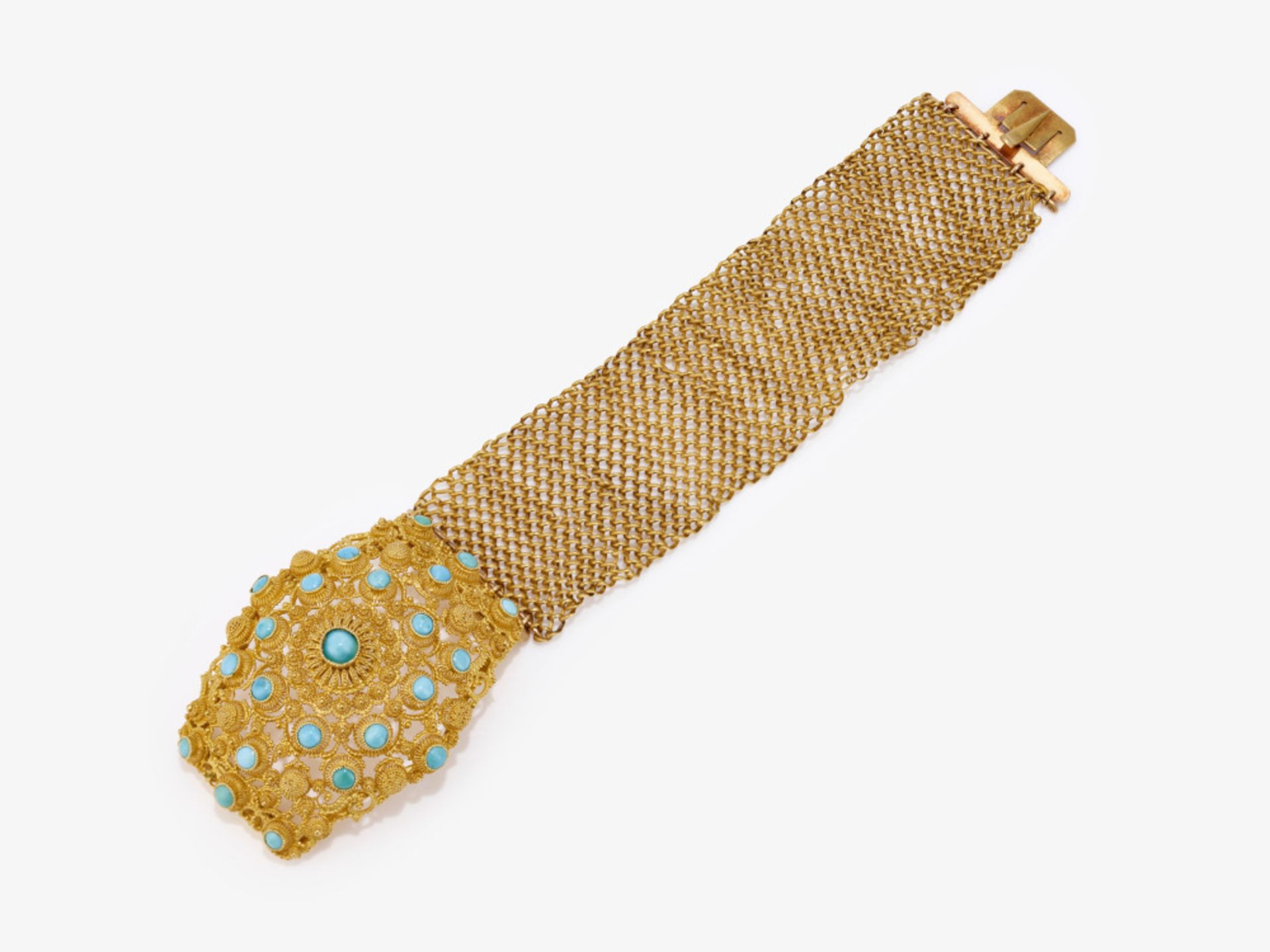 A turquoise bracelet - Paris, circa 1820 - Image 2 of 2