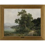 Ludwig (Louis) Sckell - Uferlandschaft an einem oberbayrischen See