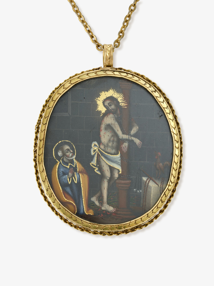 A pilgrimage pendant - Spain, Portugal or South America, 19th century - Image 2 of 2