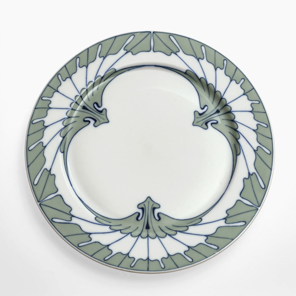 A "Flügelmuster" plate - Meissen, Rudolf Hentschel, 1901