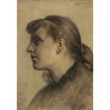 Benjamin Vautier - Young woman in profile