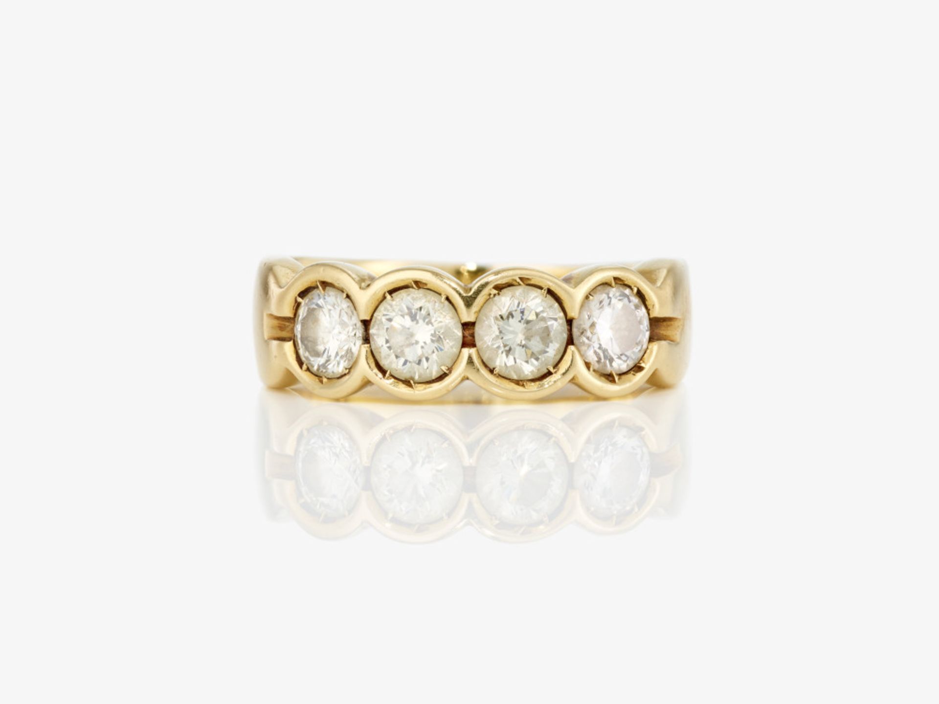 A Rivière ring with four brilliant-cut diamonds - Image 2 of 2