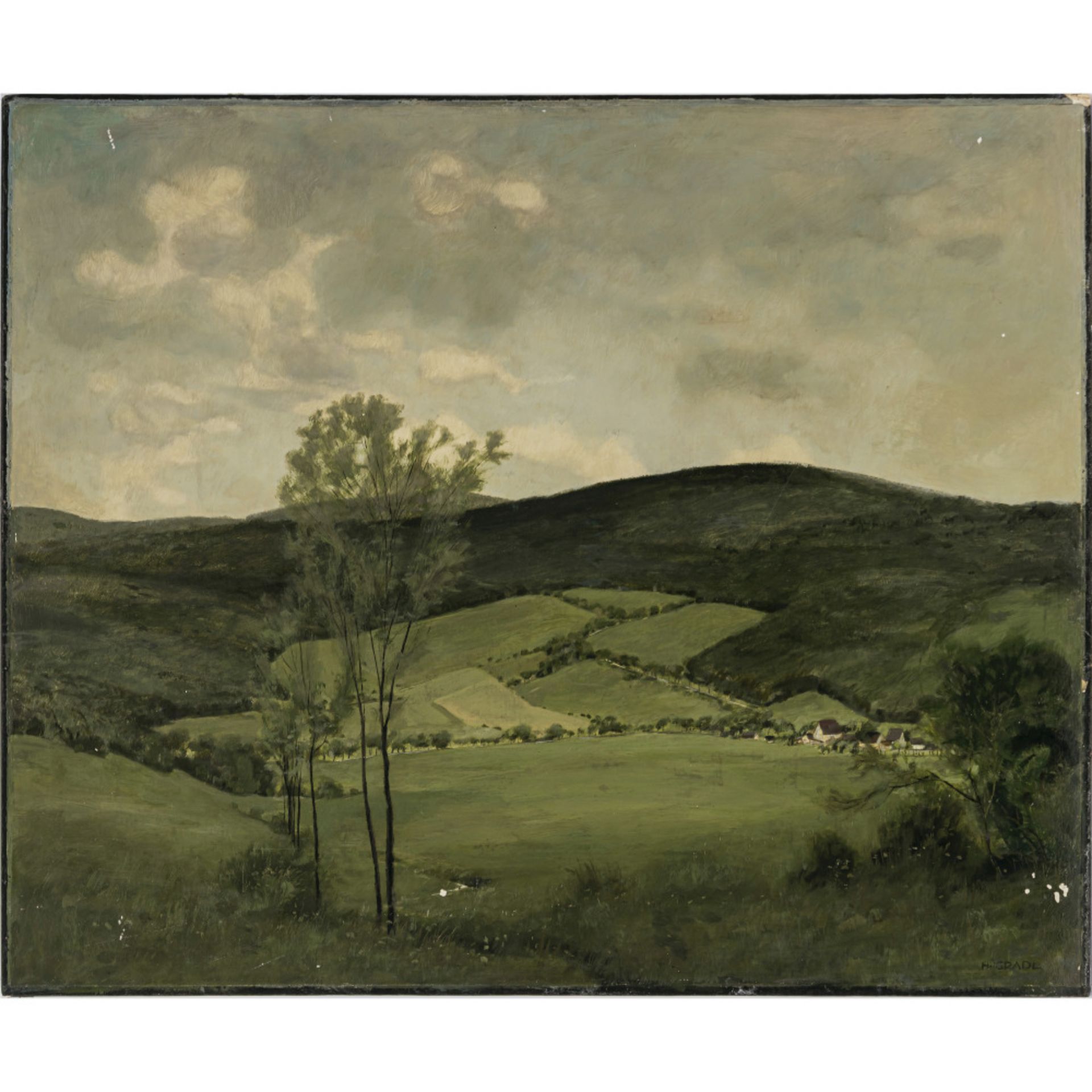 Hermann Gradl - Hügelige Landschaft
