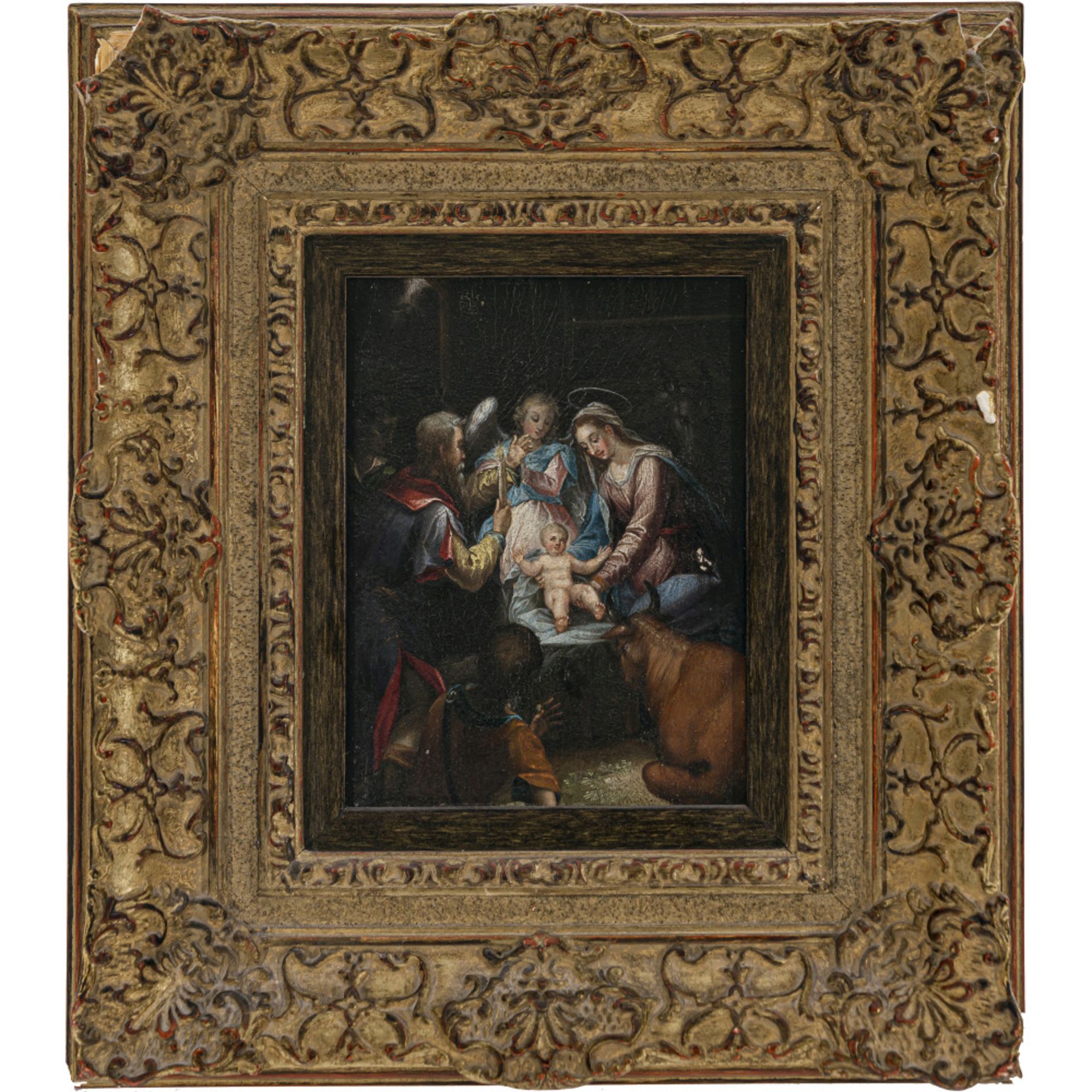 Niederlande (?) 16th/17th century - The birth of Christ - Image 2 of 4