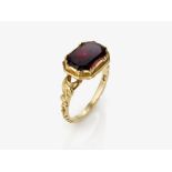 A ring with almandine - Probably England, early 18th century