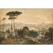 Unbekannt Um 1852 - Blick auf Rom