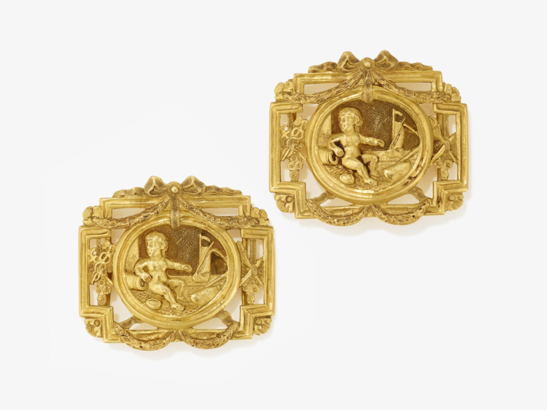 A pair of shoe buckles - Probably France, circa 1780