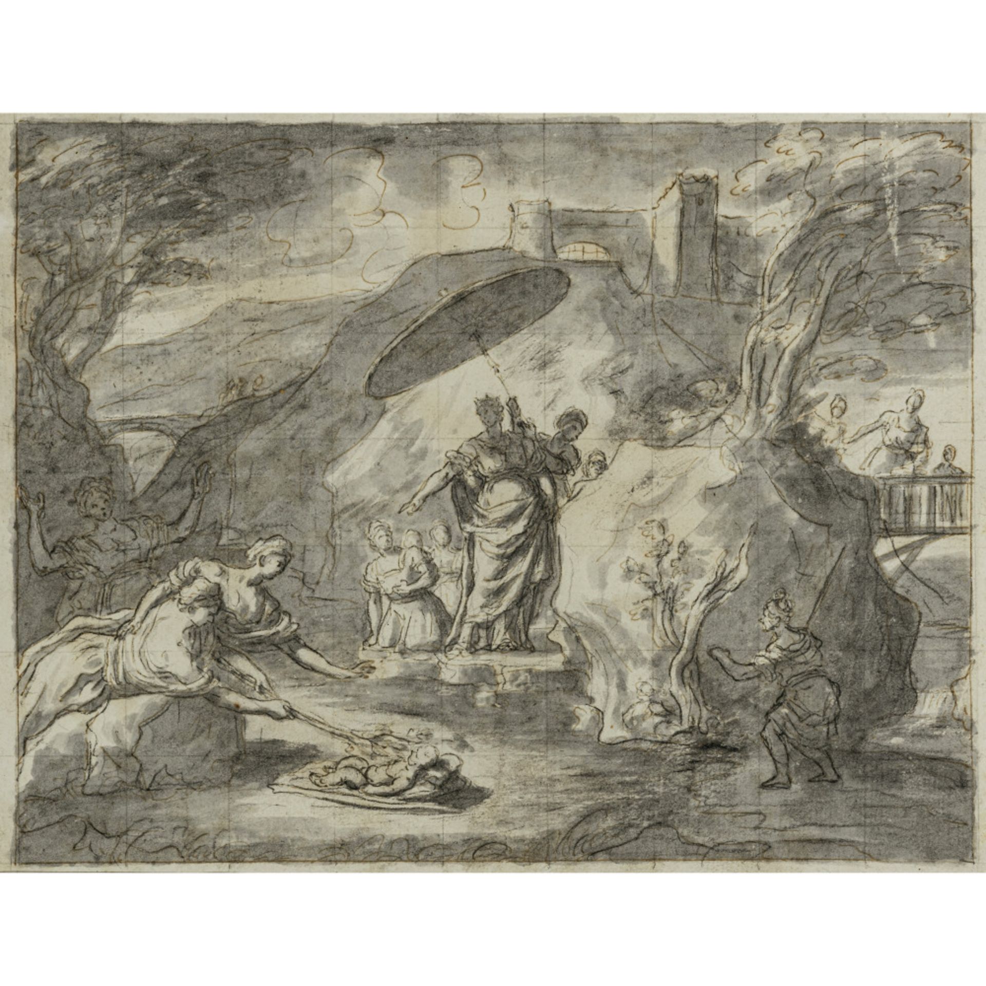 Niederlande Circa 1700 - The Finding of Moses