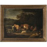 Unbekannt 17th/18th century - Herder children with cows