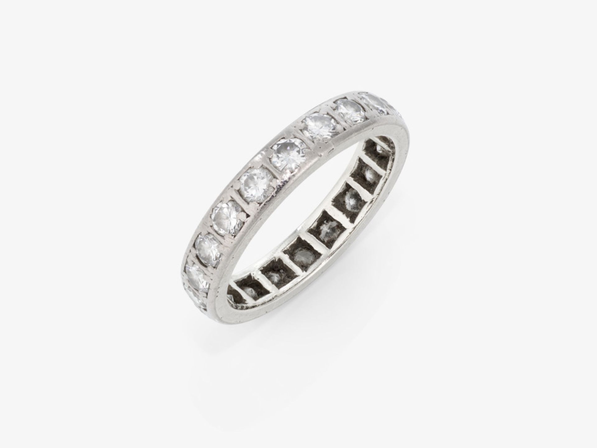 An eternity ring with fine brilliant-cut diamonds