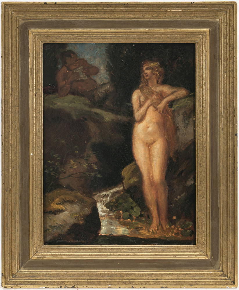 Heinrich Landgrebe - Faun and nymph - Image 2 of 3