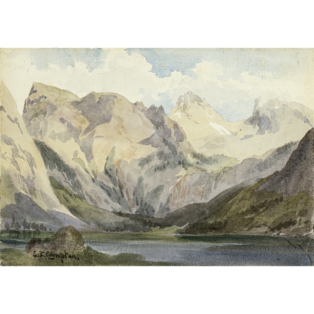 Edward Theodore Compton - Alpine view