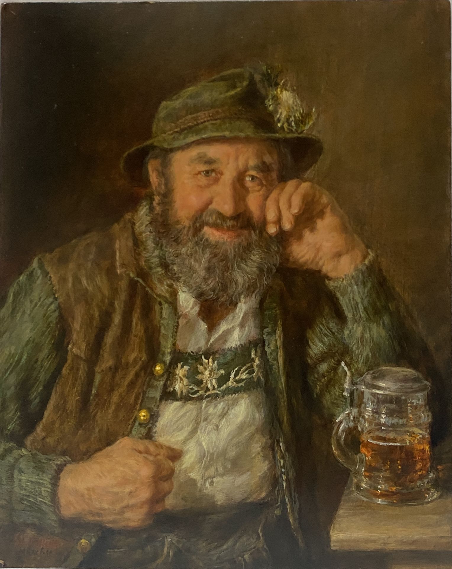 Hrvoj Melkus - Peasants drinking and smoking pipes - Image 4 of 7