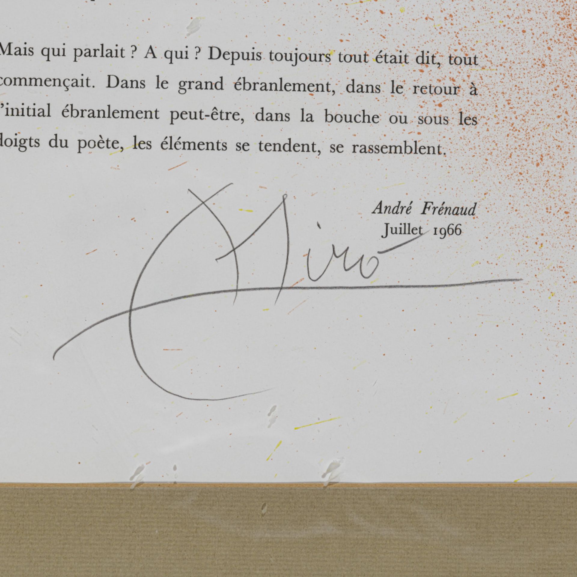 Joan Miro - Deux Oiseaux Fabuleux A Altomiro. 1966 - Image 3 of 3
