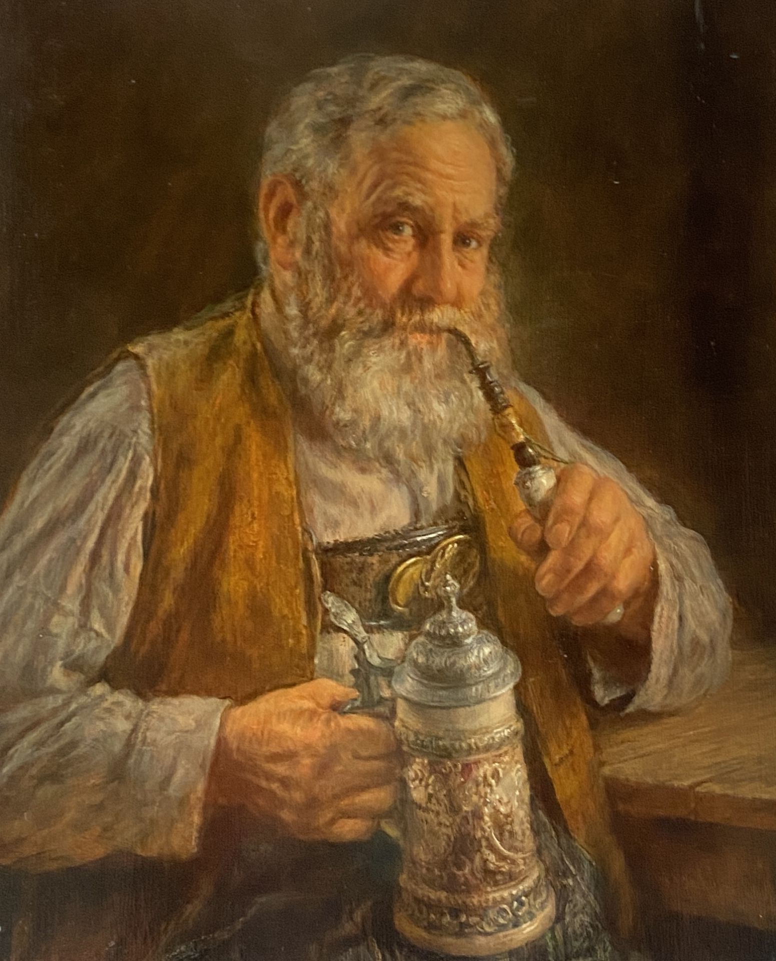 Hrvoj Melkus - Peasants drinking and smoking pipes - Image 6 of 7